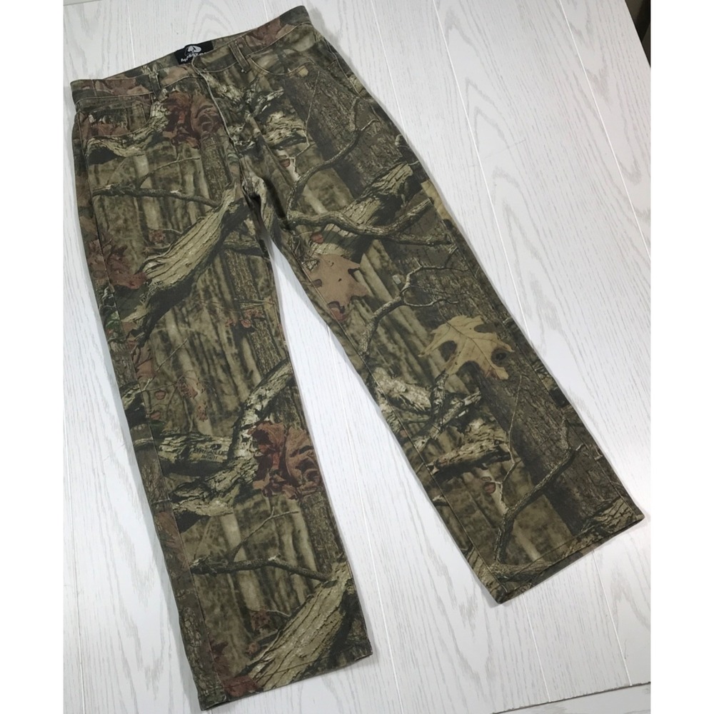 Mossy Oak Break Up Infinity Camo Pants Men 32x30 Hunting Outdoors 100% Cotton